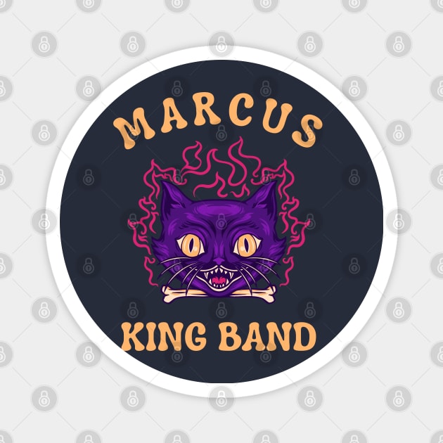 Marcus King Cat Magnet by Faeyza Creative Design